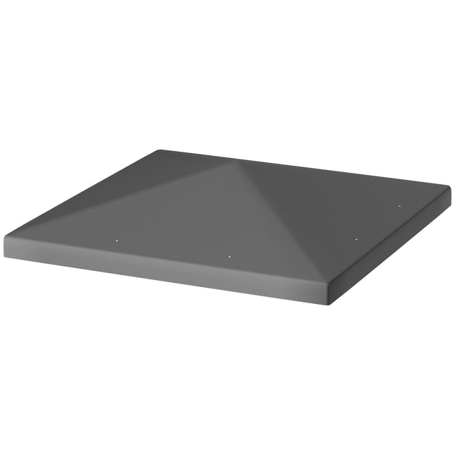 Waterproof Gazebo roof cover, 3x3m, dark grey, 370gsm