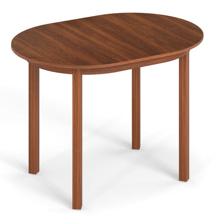 Oval Dining Table for 2-4, Walnut Wood, 110x78x77 cm