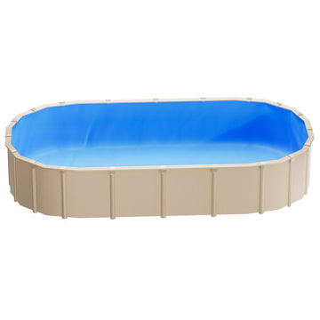 Oval Pool Liner 375 x 732 cm, UniBead, 120 cm Wall Height