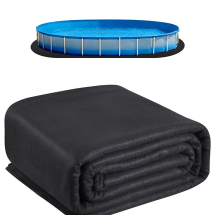 Oval Pool Liner Pad 15 x 30 ft, Geotextile Underlay