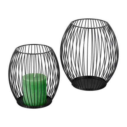Oval candlestick, 2 pcs