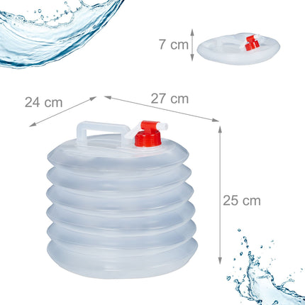 Oval collapsible capsules in a set of 4