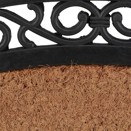 Oval doormat rubber & coconut