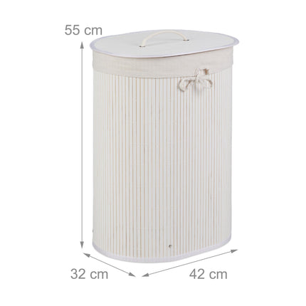 Oval laundry basket