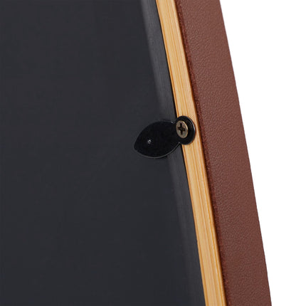 Oval mirror with strap
