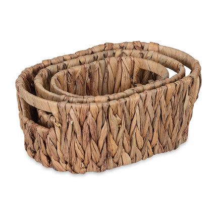 Oval storage baskets - set of 3