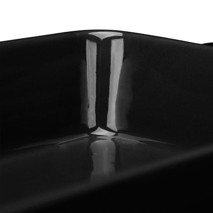 Oven form ceramic set of 3 black