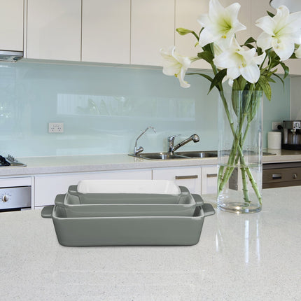 Oven form set of 3 gray