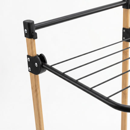 Over-Door Clothes Dryer, Steel & Bamboo, 91x45x30 cm