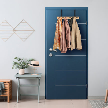 Over Door Coat Rack with 6 Hooks