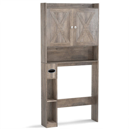 Over-Toilet Cabinet with Adjustable Shelf and Paper Holder