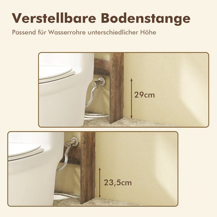 Over-Toilet Cabinet with Adjustable Shelf and Paper Holder