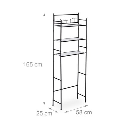 Over-Toilet Metal Shelf, 3-Tier Bathroom Organizer