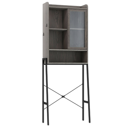 Over Toilet Storage Cabinet – Sliding Acrylic Door, Adjustable Shelves