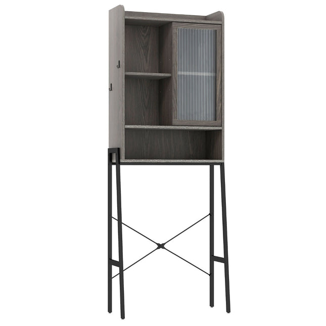 Over Toilet Storage Cabinet – Sliding Acrylic Door, Adjustable Shelves