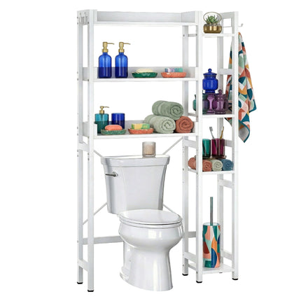 Over-Toilet Storage Shelf, 3-Tier With Side Shelves