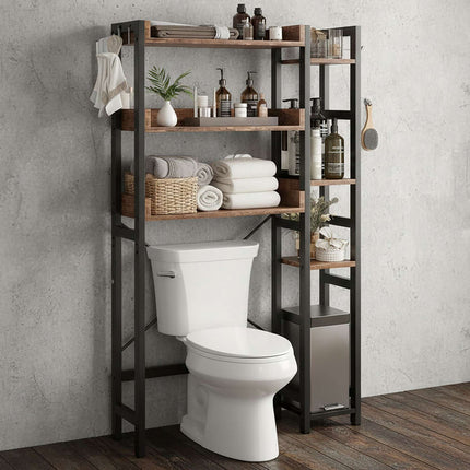 Over-Toilet Storage Shelf, 3-Tier With Side Shelves