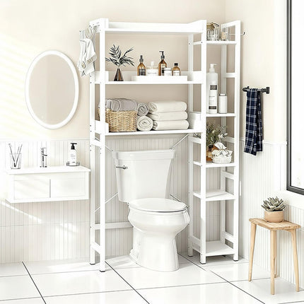 Over-Toilet Storage Shelf, 3-Tier With Side Shelves