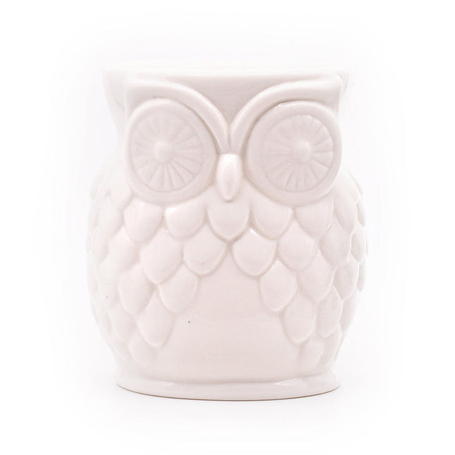 Owl Tealight Scent Lamp – Ceramic Aromatherapy Decor