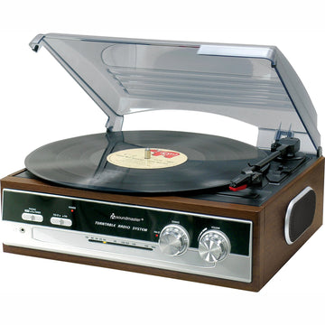 PL186H Turntable with radio and built-in speakers.