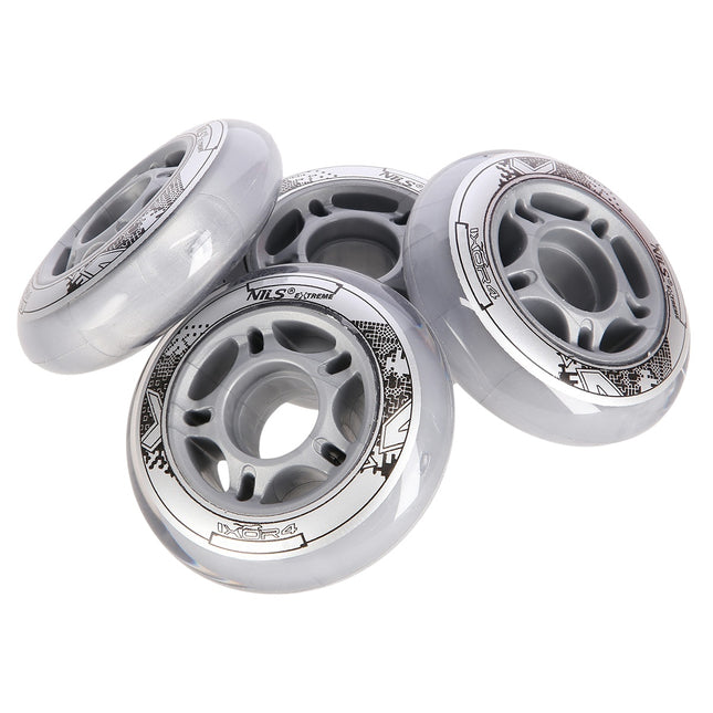 PU 82A Clear Skateboard Wheels, 90x24mm, 4 Pack