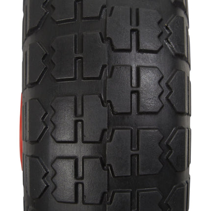 PU Wheelbarrow Tyre Set 4.10/3.50-4, Puncture-Proof