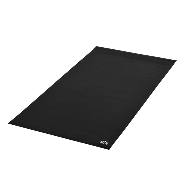 Vloerbescherming Ondervloer Fitnesstoestel Pvc Zwart 180X90X0,6Cm