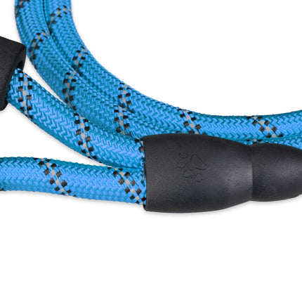 Padded dog leash blue 150 cm