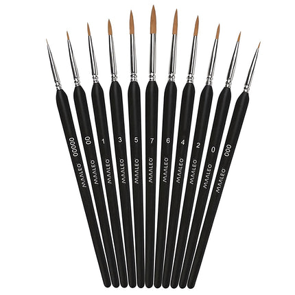 Paint Brushes Set with Stand – 11 Pieces