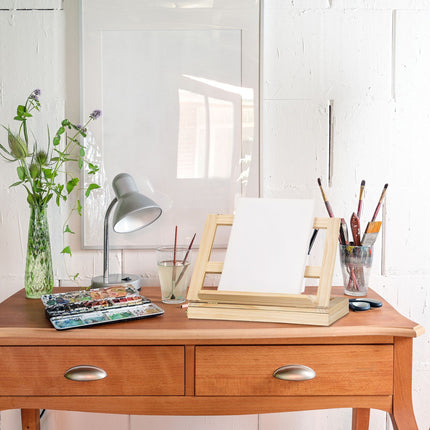 Paint box with easel