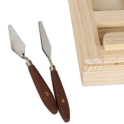 Paint box with easel