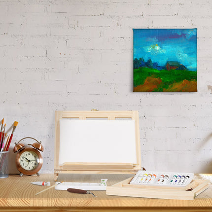 Paint box with easel