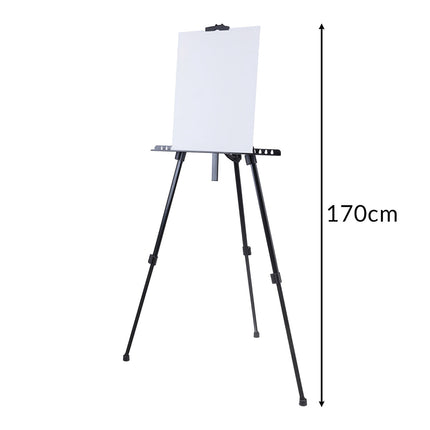 Painting Set with Easel, 24 Acrylic Paints, 3 Canvases
