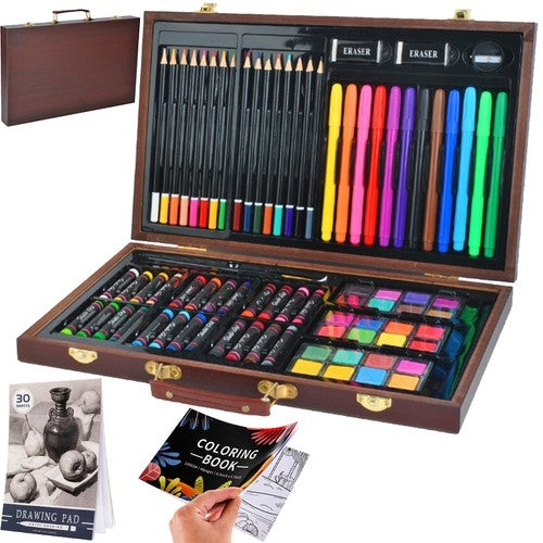 Painting kit 81 pcs in a suitcase