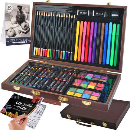 Painting kit 81 pcs in a suitcase
