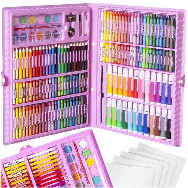 Painting kit in a case 168 pcs pink