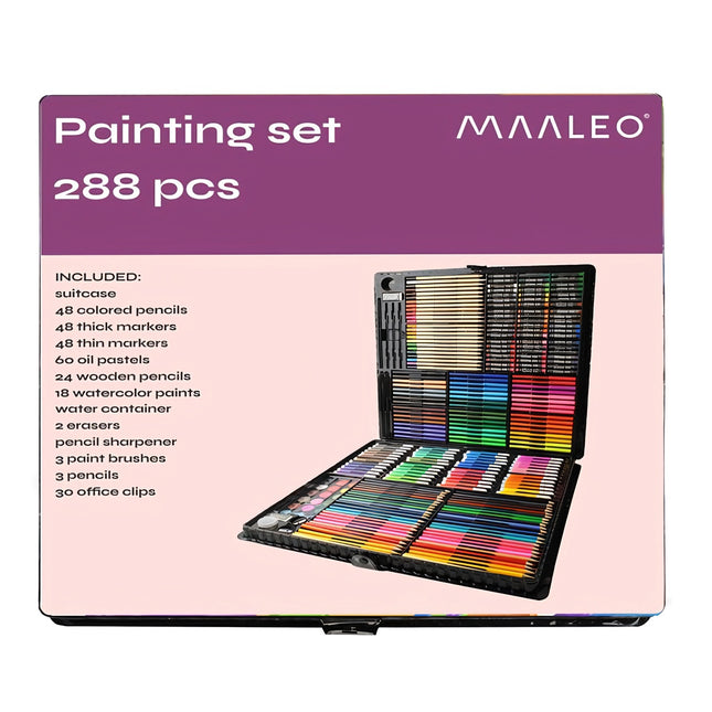 Painting set in a suitcase 288 pcs
