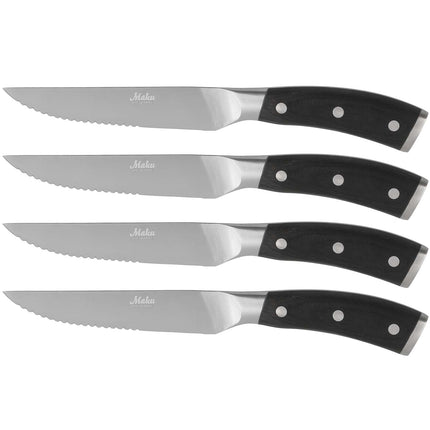 Pakka Wood Steak/Pizza Knives, Set of 4