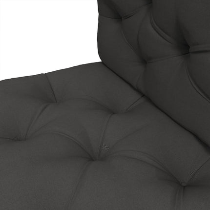 Pallet cushion set - UV protected, dark grey, 2-pack