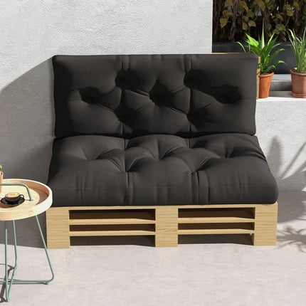 Pallet cushion set - UV protected, dark grey, 2-pack