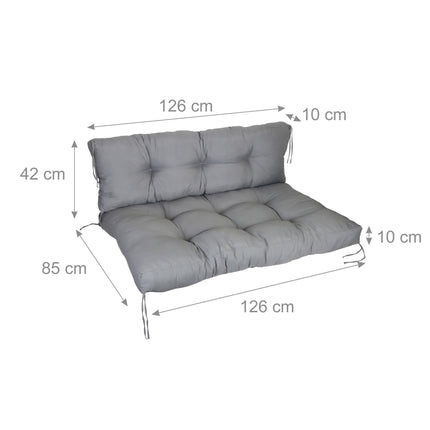 Pallet Cushion Set – Seat & Back, Outdoor Use