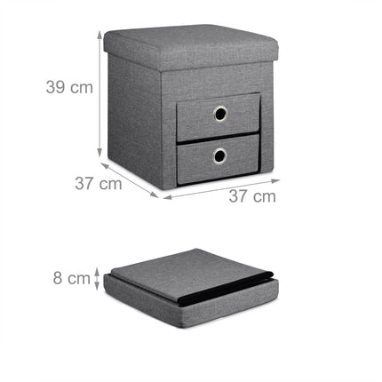 Pallet with storage 2 drawers