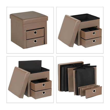Pallet with storage boxes