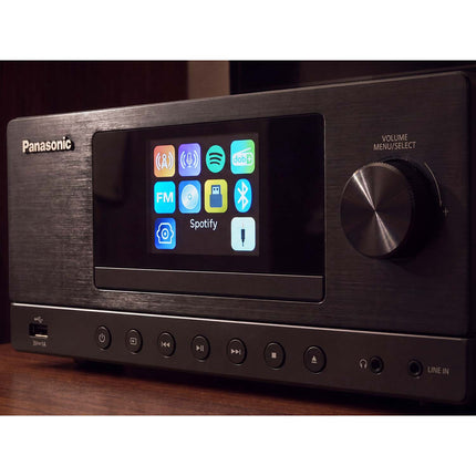 Panasonic Micro Hi-Fi System 180 W with CD, DAB+ and Wi-Fi, Bluetooth, Black