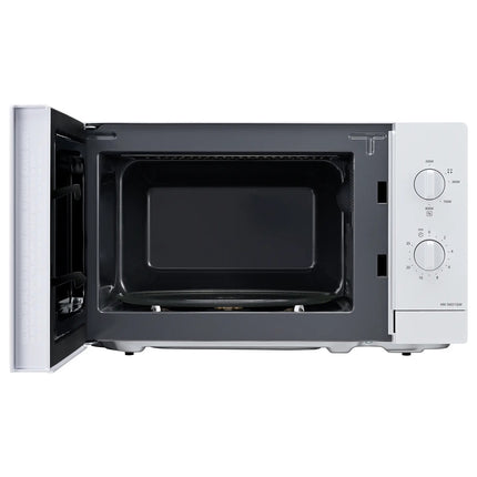 Panasonic Microwave Oven 800 W 20 L with Mechanical Dials, White, 5 Power Levels