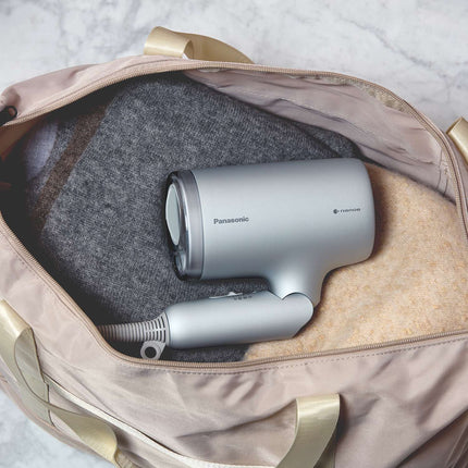 Panasonic Nanoe Hair Dryer 1600W with Quick-Dry Nozzle, Foldable, Grey