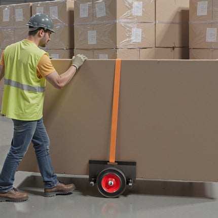 Panel Dolly, 1000 lb Capacity, 10 in Rubber Wheels