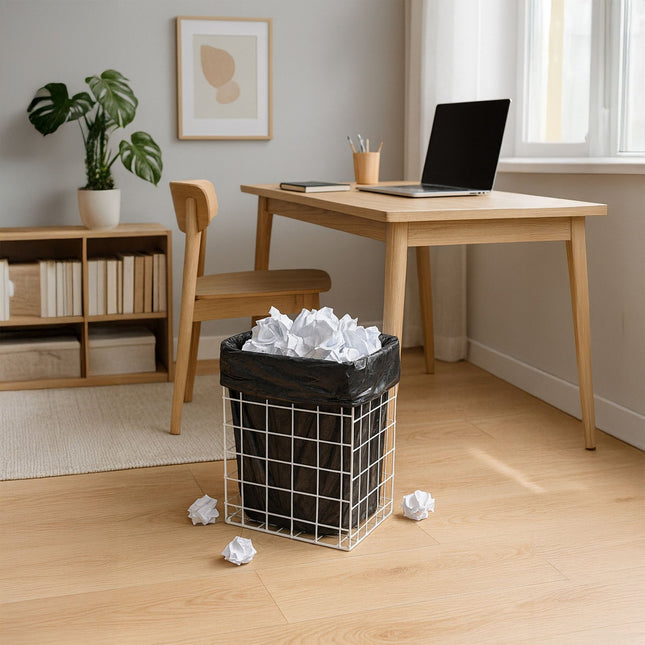 Papierafvalbak, draad, 25L, kantoor-/thuisgebruik
