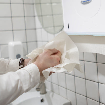 Paper towel dispenser wall