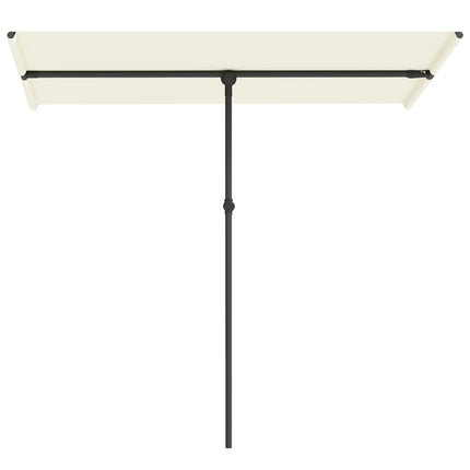 Beige Swivel Parasol, 180° Sun protection, 150x205 cm
